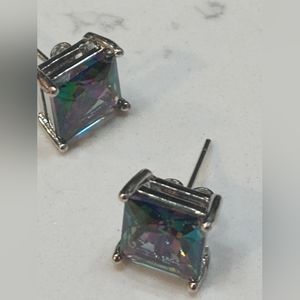 New Color Changing Earrings Color Changing Silver Plated Studded
